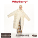 WhyBerry 羽绒服白色宽松保暖厚外套 设计感长款 22AW 保命羽绒