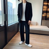 垂感超好男士宽松休闲裤灰K160/P85控100，男装西裤，电商A242