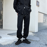 轻熟风侧面拼接收口男士卫裤灰K197/P75控108，男装休闲裤，电商A242