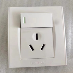 鸿雁美居G8616A三孔插座0和带开关G86Z13K11-16A及挑通电线的