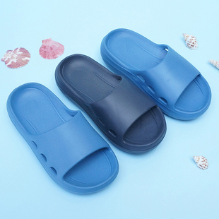 ZR新款夏季男女中大童一字拖鞋防滑防水纯色百搭居家外穿沙滩日常