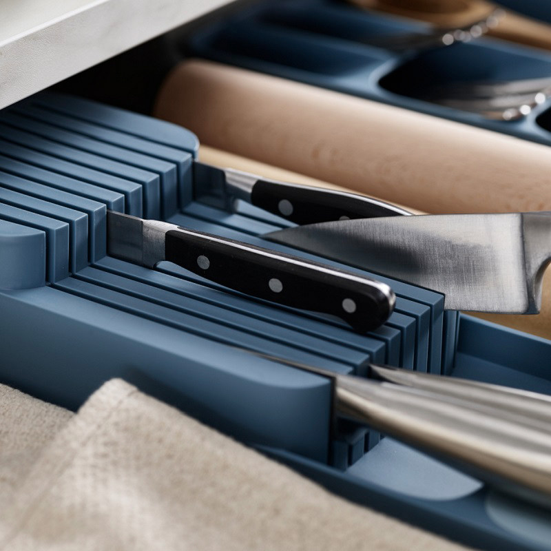 英国joseph刀具收纳盒餐具盒抽屉整理厨刀收纳双层加长刀架刀座