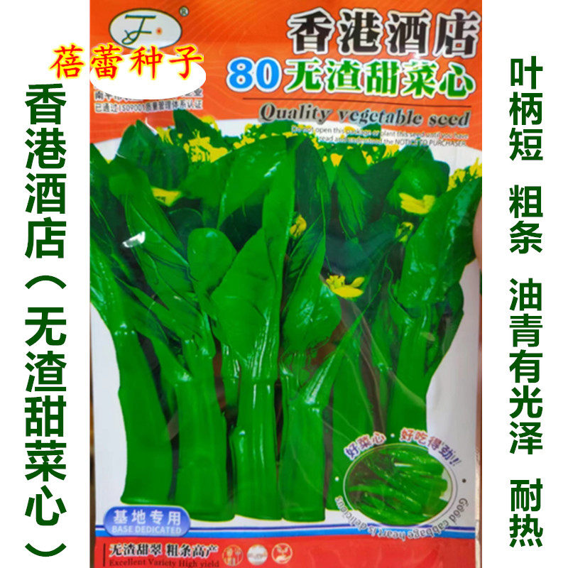 香港酒店80无渣甜菜心种籽子耐热夏季种青菜广东菜心早熟蔬菜种孑