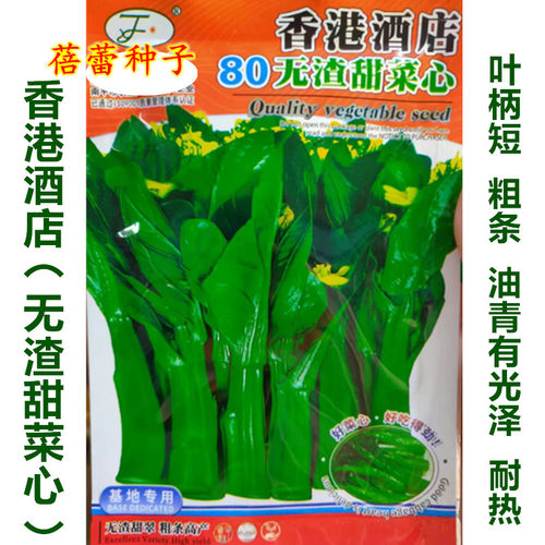 香港酒店80无渣甜菜心种籽子耐热夏季种青菜广东菜心早熟蔬菜种孑