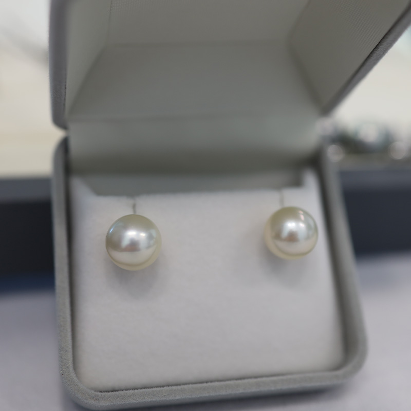 双12 18k金干枯玫瑰澳白耳钉11.3mm 直播链接 拍下不退改