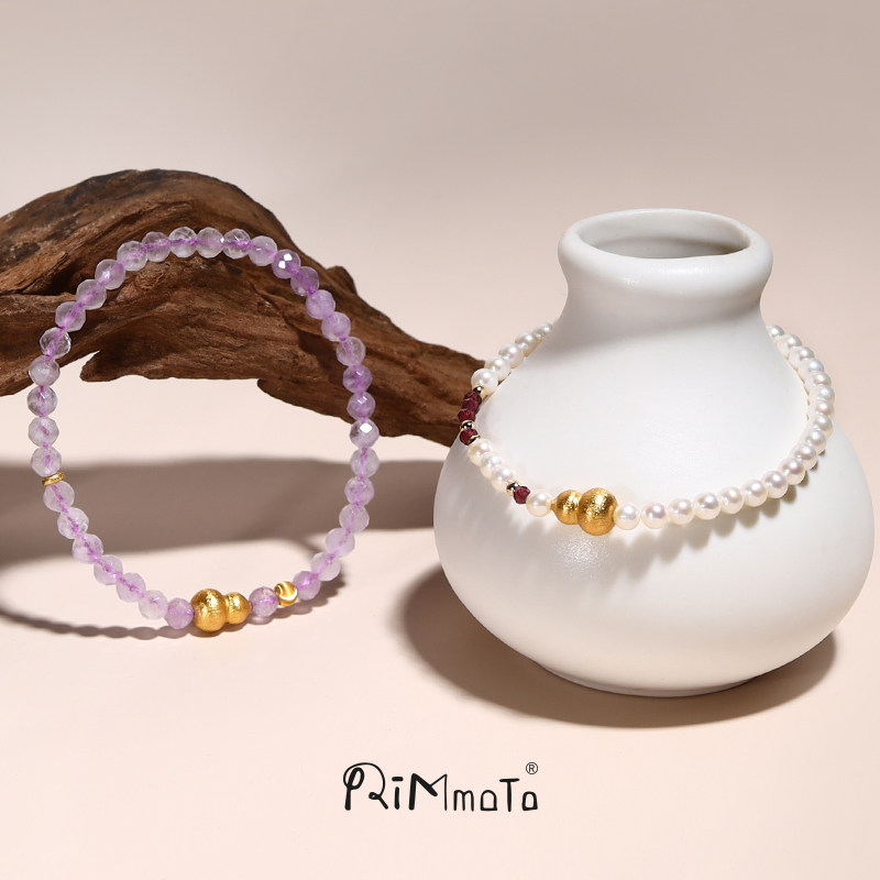 Rimmoto紫宸福禄紫水晶手链s925银淡水珍珠葫芦石榴石弹力绳手串,饰品/流行首饰/时尚饰品新,手饰/手串,淘宝优惠券,粉丝福利购,淘宝优惠卷