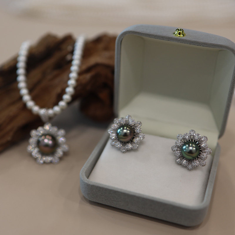 年货节 s925银海水大溪地烟花孔雀绿吊坠耳拍套装 直播专拍不退改,珠宝/钻石/翡翠,颈饰,淘宝优惠券,粉丝福利购,淘宝优惠卷