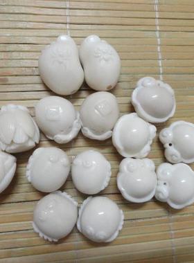 定制象牙果精雕手工雕刻  挂件摆件螃蟹脚丫莲花莲蓬小挂件吊坠平
