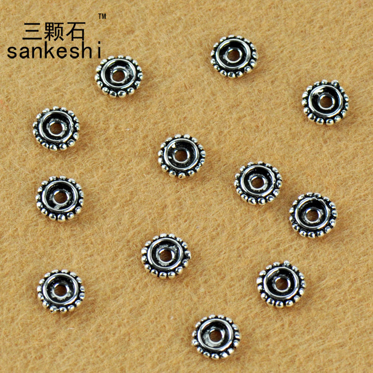 DIY配件925银泰银隔片 齿轮片 饰品佛珠配件 银饰 隔珠,饰品/流行首饰/时尚饰品新,其他DIY饰品配件,淘宝优惠券,粉丝福利购,淘宝优惠卷