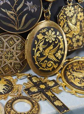 欧美日本大马士革宫廷复古吊坠