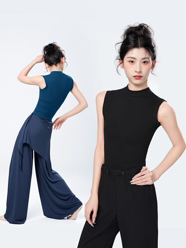 现代舞上衣成人新款无袖背心女形体训练服显瘦舞蹈练功服日常可穿