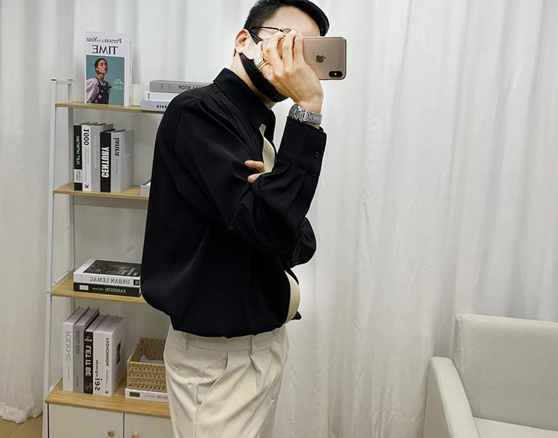 610A-3-CS150-P65长袖潮流休闲衬衫男士帅气衬衣,男装衬衫,星座610A-3（原钱塘4015)