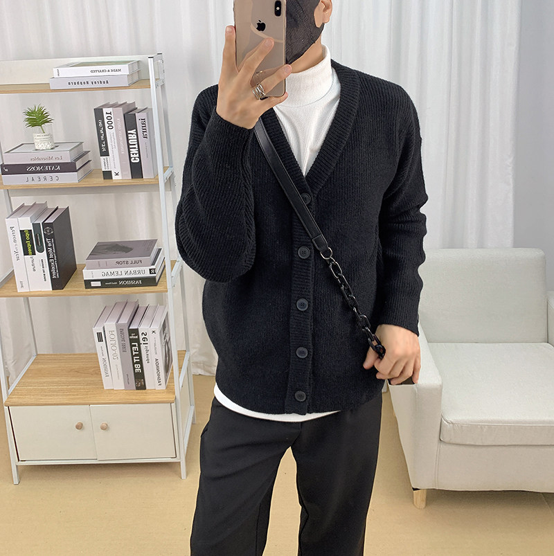 610A-3-MY177-P78 男士韩版长袖开衫毛衣 休闲针织衫图片