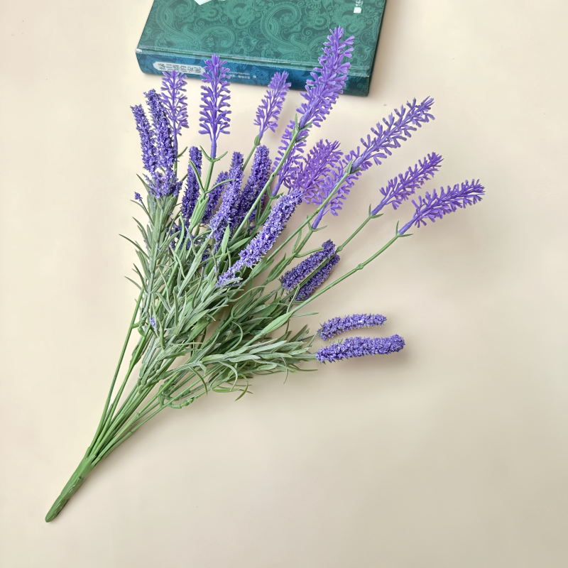高品质仿真绿植薰衣草塑料假花家居酒店客厅办公室桌面装饰品配材