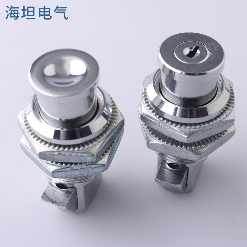 MS210-1-2机箱机柜按钮锁机柜撞击按压锁 工业铁皮锁埋入式设备锁