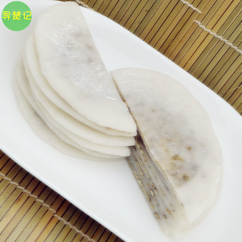 绿豆糍粑粮油米面湖北孝感特产绿豆糍粑饼6个大个 拍二份包邮20省