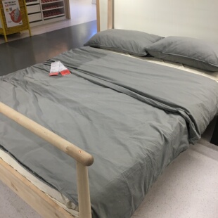速达 北京宜家代购 宜家IKEA 安斯莉娅 纯棉被套和枕套