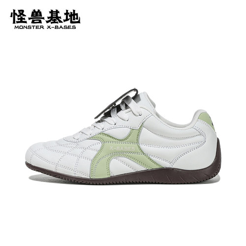 怪兽基地赛车男女情侣德训新款夏季2025运动休闲板鞋秋季增高鞋子
