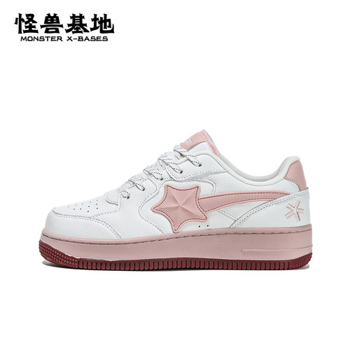 怪兽基地校园空军一号2025新款休闲情侣面包鞋运动板鞋日系男女