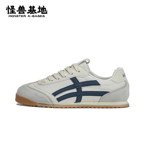 怪兽基地德训2025新款男女情侣舒适复古百搭运动休闲阿甘鞋板鞋