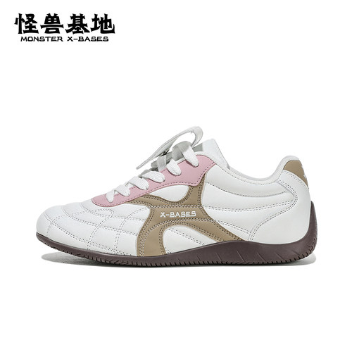 怪兽基地校园风赛车男女情侣新款夏季鞋子德训休闲运动鞋超轻超软