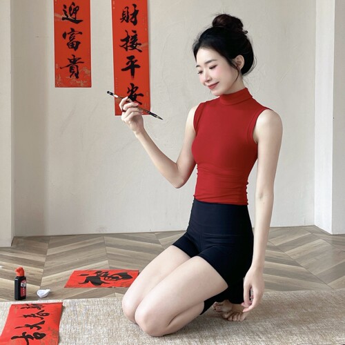 YEUNGSUKHAN叠穿瑜伽服运动上衣
