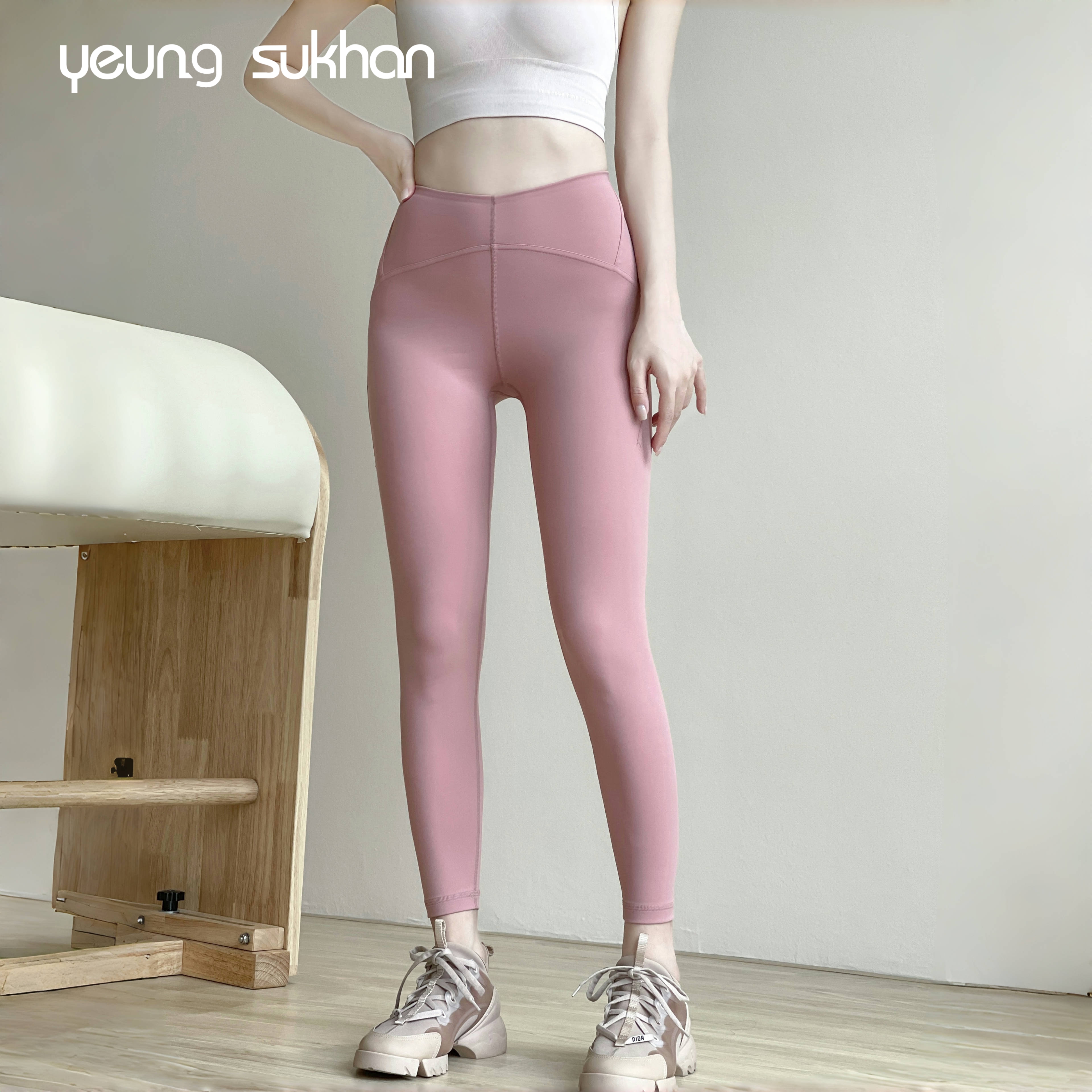 YEUNGSUKHANV腰塑形裸感瑜伽裤