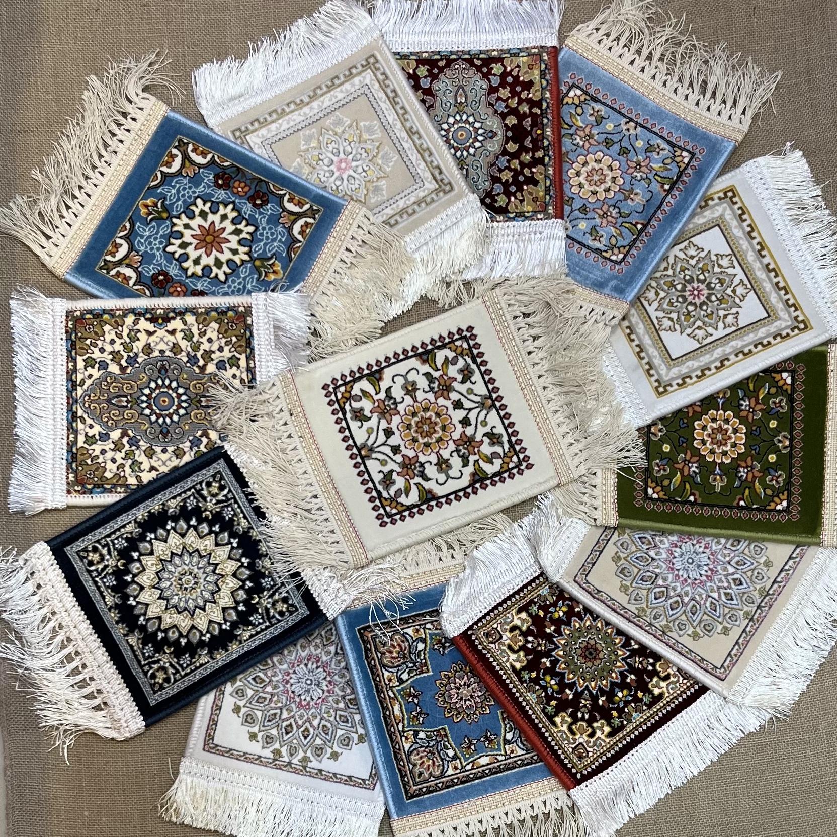 伊朗地毯茶几隔热杯垫鼠标垫仪表盘装饰垫客厅轻奢背景墙挂毯包邮