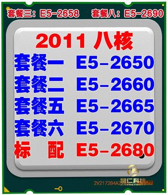 Intel 至强 E5-2650 2660 2665 2670 2680 2690 CPU C2 V2正式版