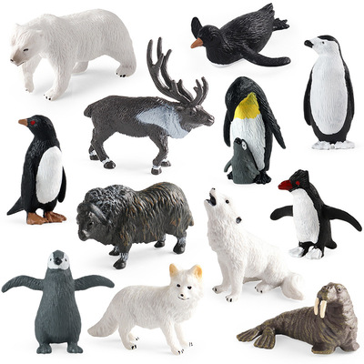 儿童教具玩具迷你海洋极地动物模