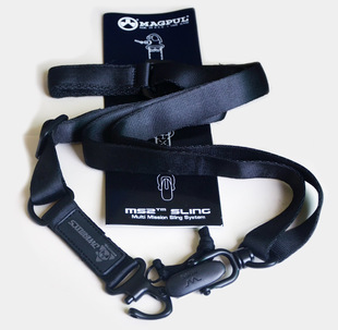 MS单点式任务绳多功能斜跨带战术背带黑泥绿马盖CS真人背带挂绳