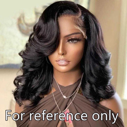 欧美假发女手织蕾丝中长卷发真发头套卷曲发lace Human Hair Wig