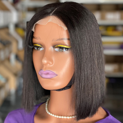 Glueless DD Vietnam假发女蕾丝短发真发全头套human hair wigs