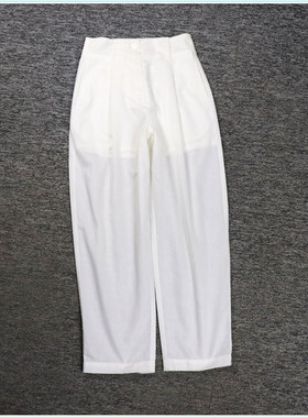 2025春飘P系列1 衣佳人折扣女装 简约大方 白色休闲裤长裤