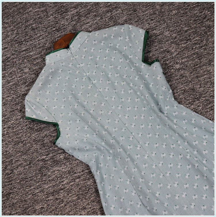 2023 XIACAN H 시리즈 1 YIJIAREN 할인 여성복 단추 작고 신선하고 우아한 개선 치파오 드레스