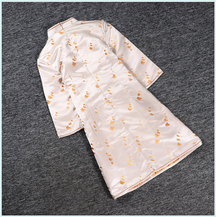 2023 XIACAN H 시리즈 YI JIAREN 할인 여성용 새틴 원단 넉넉한 연령 감소 개선 치파오 드레스