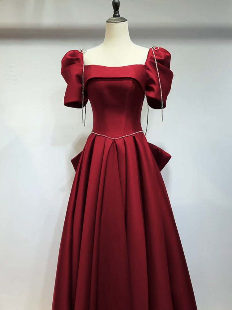 敬酒服新娘在逃公主平时可穿红色结婚订婚礼服女夏季法式高级高端