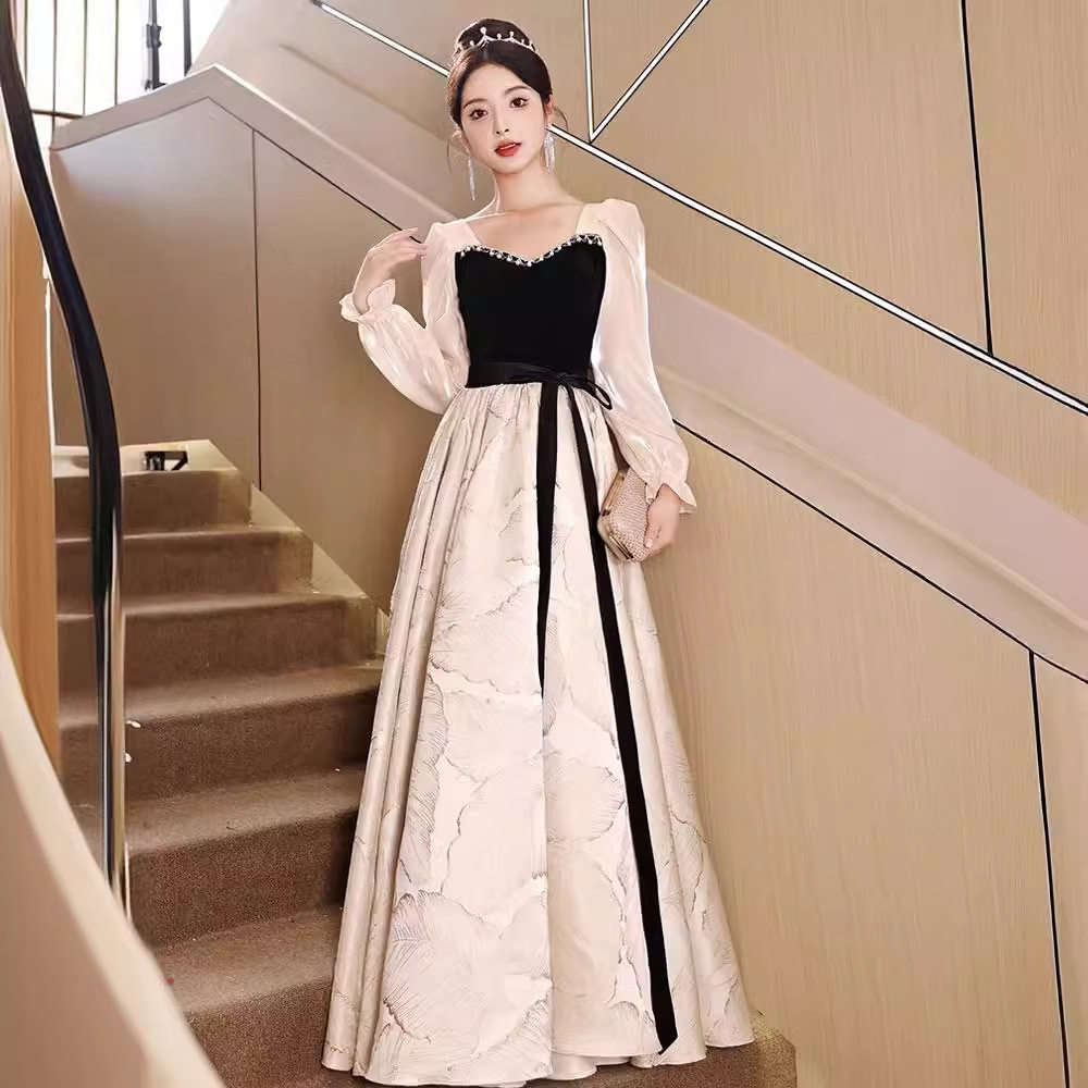 年会晚礼服女2025新款高端主持人高级感艺考公主裙学生日成人礼夏