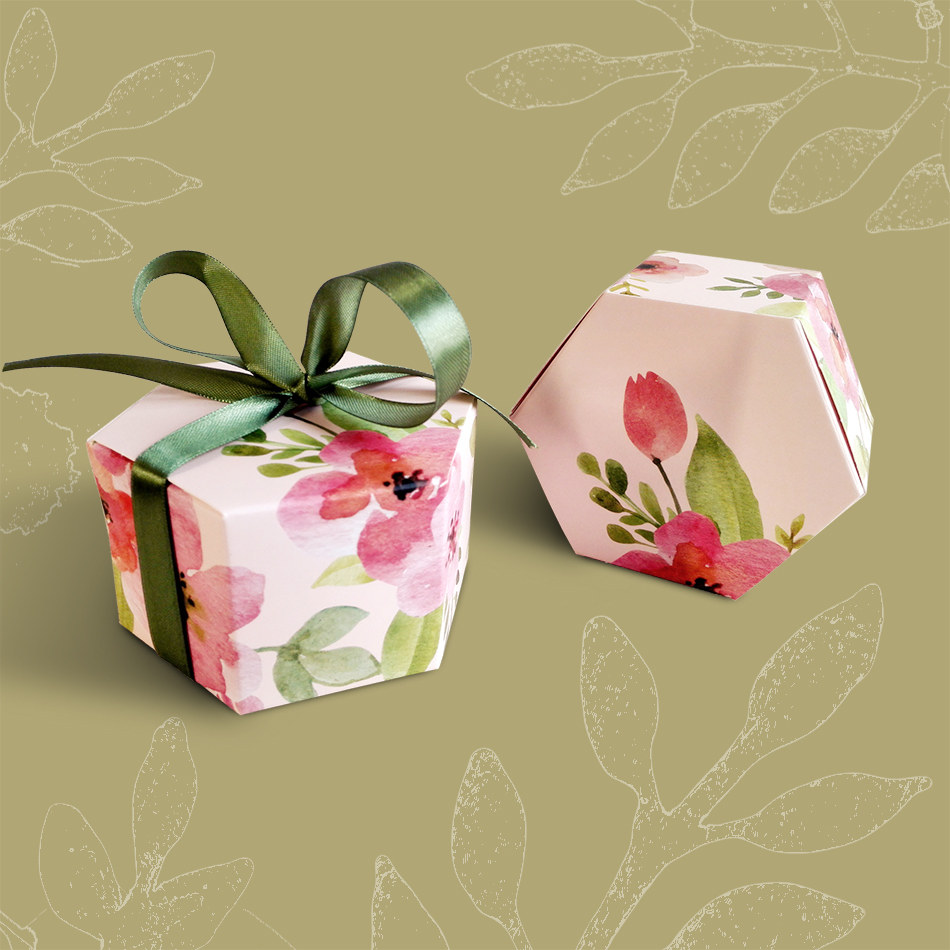 刺耳 创意森系小清新包装纸喜糖盒袋子 欧式结婚礼盒个性婚庆用品