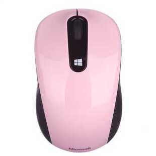 微软Microsoft Sculpt无线便携 光电鼠标 淡雅粉