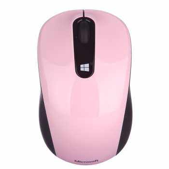微软Microsoft Sculpt无线便携 光电鼠标 淡雅粉