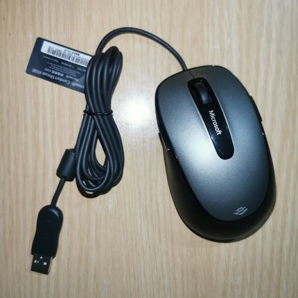 微软Microsoft舒适滑鼠标Comfort Mouse蓝影4500家用办公电脑光电