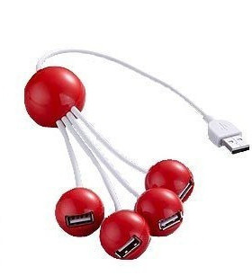 飚王SSK 樱桃 USB HUB 1分4 USB集线器 转换器 SHU019