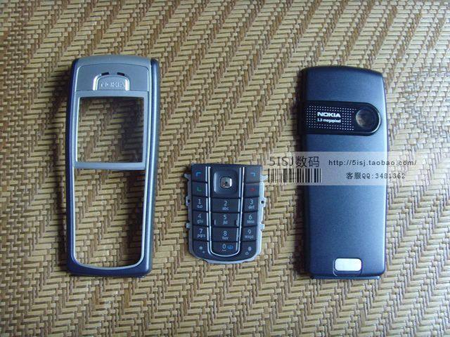 适用诺基亚6230 6230i手机外壳 含前壳 键盘 后盖 保护膜 水晶壳