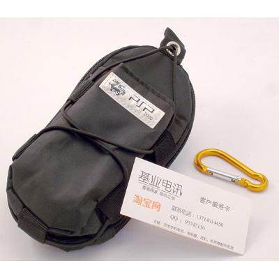 适用索尼PSP1000 PSP-2000游戏机运动包 保护套 带彩扣 黑灰色