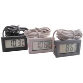 LCD面板温度计探头2米长电池供电TPM 可换电池