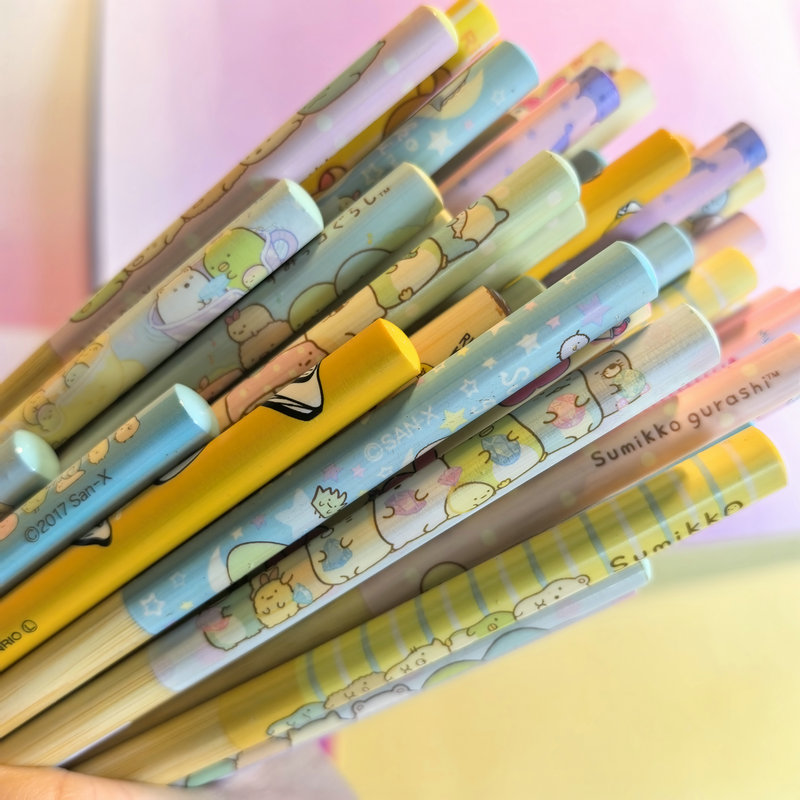 卡通彩印竹筷竹子漫画卡通轻松熊