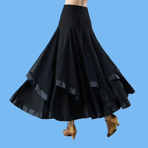 Танцующая однотонная летняя длинная юбка, высокая талия