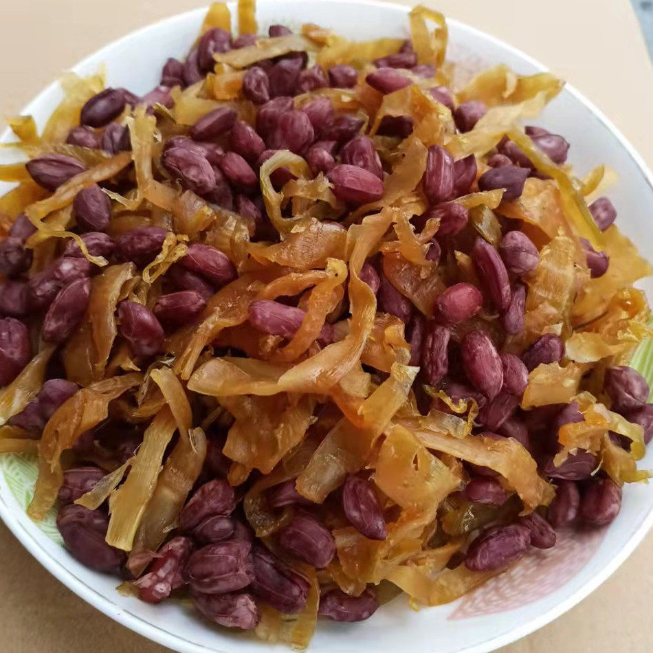 26年新笋干多味花生笋丝500克休闲食品竹笋干花生零食 甜休闲零食