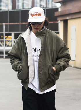 【限时8折】Vavu美式加厚保暖日系复古内里羊羔毛外套保暖外套